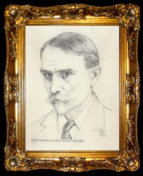 framed  Joseph E.Southall Self-Portrait, ta009-2